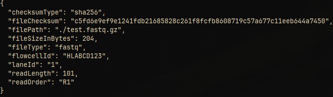 GRZ Metadata subcommand